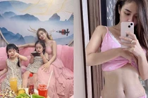 Vợ cũ Hoài Lâm tự tin khoe vết rạn sau khi hạ sinh 2 nhóc tì 