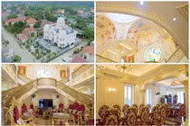 Lạc lối trong lâu đài dát vàng nổi bật giữa làng quê Việt 