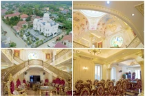 Lạc lối trong lâu đài dát vàng nổi bật giữa làng quê Việt 