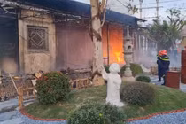 Clip: Chùa Phật Quang tại Hà Nam cháy dữ dội