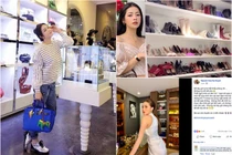 Choáng ngợp tủ đồ hiệu "chất lừ" của mỹ nhân Vbiz độc thân
