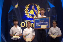 Nam sinh Trần Phú nhất cuộc thi tuần Olympia với 410 điểm