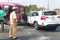 Tai nạn giao thông liên hoàn ở Tiền Giang, 1 người tử nạn