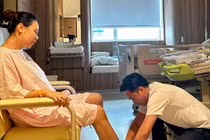 Đàm Thu Trang lộ diện sau khi sinh nhóc tỳ thứ hai 