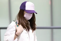 Phẫu thuật mũi hỏng, Lâm Tâm Như che kín mít khi xuất hiện