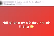 Dân mạng bày "kế" cho anh chàng dỗ người yêu khi "đến tháng"