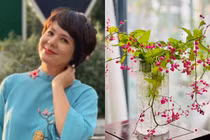 Hé lộ không gian sống ngập hoa tươi của MC Diễm Quỳnh