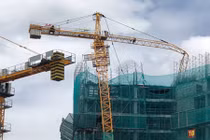 Cận cảnh chung cư Topaz Elite bị đình chỉ thi công vì sập cần cẩu