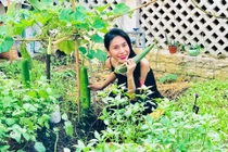 “Nông trại mini” đủ thứ loại rau củ bên trong biệt thự của Thủy Tiên