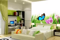 Sửng sốt nhà cực đẹp với giấy dán tường siêu độc