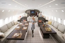 Độ sang chảnh của máy bay có giá thuê 600 triệu đồng/giờ