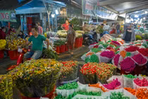 Chợ hoa sỉ lớn nhất TP.HCM hoạt động tất bật xuyên đêm dịp 8/3