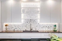 Mê mẩn mẫu gạch ốp tường cho khu bếp thêm sang trọng