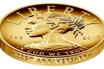 Mỹ công bố đồng xu 100 USD bằng vàng ròng