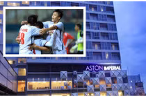 Ghé khách sạn mới Olympic Việt Nam chuyển đến trước trận "quyết chiến" Bahrain