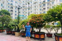 Mãn nhãn vườn cây cảnh trước cửa nhà 7 tỷ của nghệ sĩ Quang Tèo