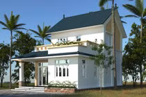 10 mẫu nhà vuông 2 tầng mái thái đẹp hút mắt