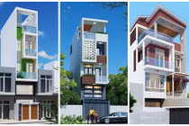 10 mẫu nhà phố 3 tầng 1 tum đa phong cách