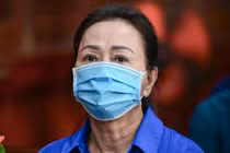Hình ảnh vợ chồng bà Trương Mỹ Lan tại phiên tòa giai đoạn 2