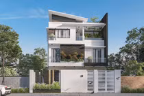 10 mẫu nhà phố hiện đại cho gia đình 3 thế hệ