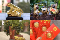 Loạt vật phẩm hình hổ độc đáo hút khách Tết Nhâm Dần 2022