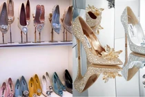 Bóc giá tủ giày hiệu xếp như cửa hàng của Lệ Quyên