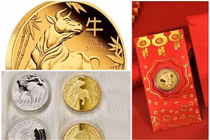 Chưa đến Tết, lì xì, tiền xu hình trâu đắt khách