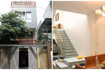 Kiến trúc lệch "kịch độc" của ngôi nhà ống 4 tầng