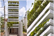 Độc đáo vườn cây trổ ra từ mặt tiền nhà ống giữa Sài Gòn 