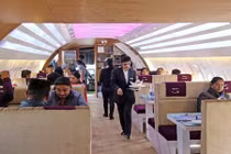 Nhà hàng độc đáo bên trong máy bay Airbus A320