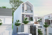 10 mẫu nhà ống 3 tầng 50m2 trẻ trung, hiện đại