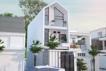 10 mẫu nhà ống 3 tầng 50m2 trẻ trung, hiện đại