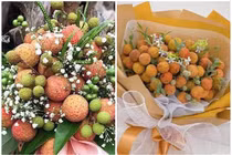 Hoa từ vải thiều độc lạ cả triệu đồng/bó hot "rần rần"