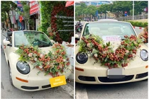 Những bó hoa độc đáo từ vải thiều Bắc Giang