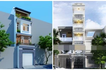 10 mẫu nhà phố mặt tiền hơn 2m đẹp từng centimet