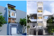 10 mẫu nhà phố mặt tiền hơn 2m đẹp từng centimet