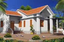 Ngắm hàng loạt mẫu nhà cấp 4 hình chữ L đẹp mắt