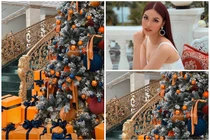 Choáng ngợp biệt thự dát vàng đón Giáng sinh của Lan Khuê