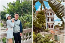 Hé lộ biệt thự sân vườn của gia đình hôn phu Hoa hậu Ngọc Hân