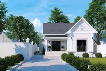 10 mẫu nhà mái thái 1 tầng 800 triệu đẹp nhất 2021