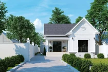 10 mẫu nhà mái thái 1 tầng 800 triệu đẹp nhất 2021