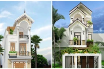 Mê tít 10 mẫu nhà phố 3 tầng mái chữ A