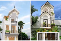 Mê tít 10 mẫu nhà phố 3 tầng mái chữ A