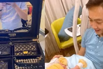 Cường Đô La sắm túi hiệu trăm triệu cho con gái chưa đầy 1 tháng tuổi