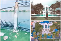 Cận cảnh căn biệt thự triệu đô của Vũ Khắc Tiệp gặp sự cố 