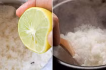 Vắt chanh vào nồi cơm và bí quyết nấu cơm ngon bất ngờ 