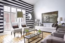 Tường sọc ngang - xu hướng trang trí nhà 2017 cực hot