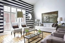 Tường sọc ngang - xu hướng trang trí nhà 2017 cực hot