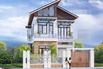 10 mẫu nhà 2 tầng có gác lửng siêu đẹp