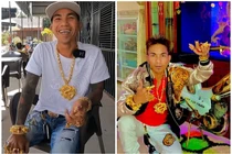 “Ngã ngửa” độ chịu chơi của đại gia đeo 50 cây vàng trên người